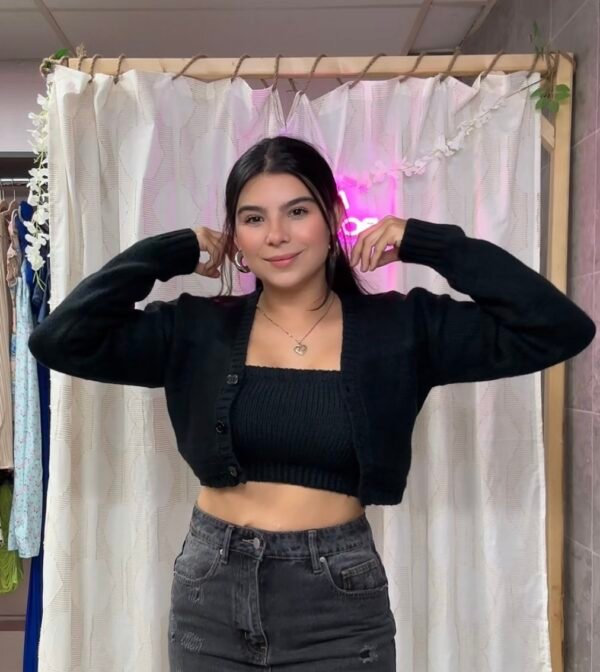 Black sweater and top